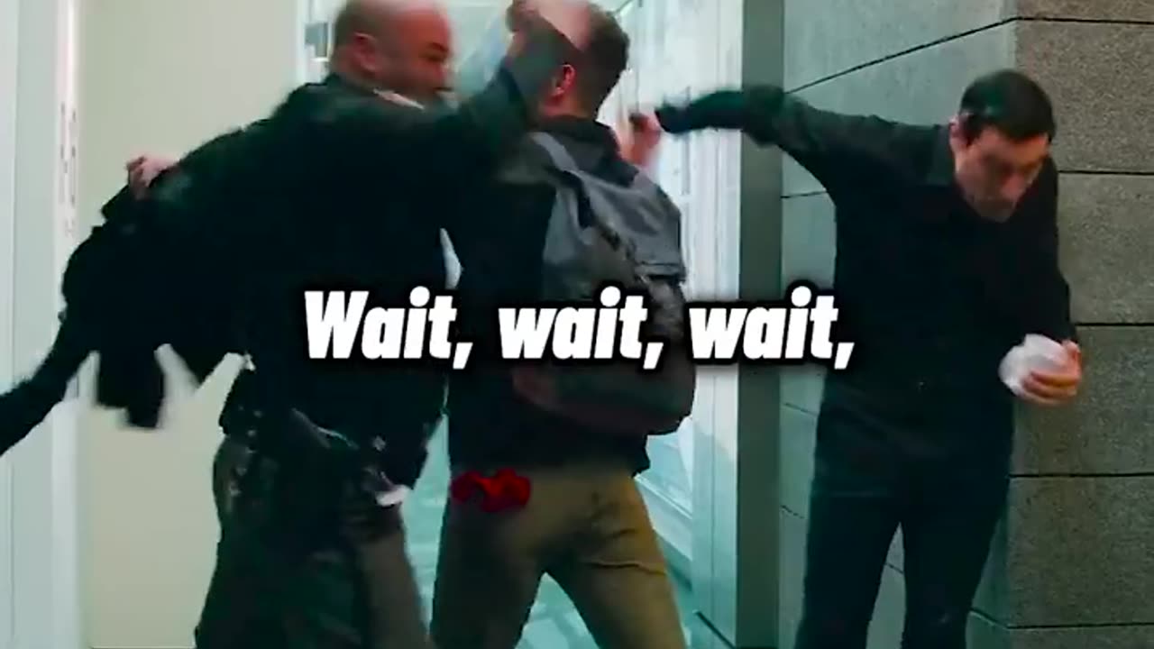 What a man confused the security