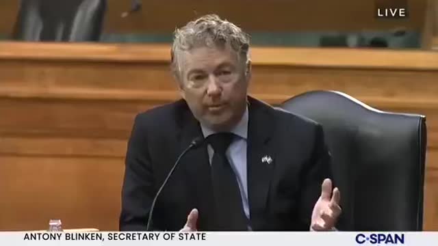 Rand Paul rips Blinken after admittance he doesn't