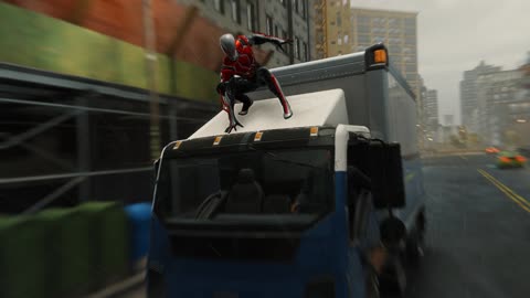 Marvel's Spider-Man Gameplay 4K - Stopping the Truck