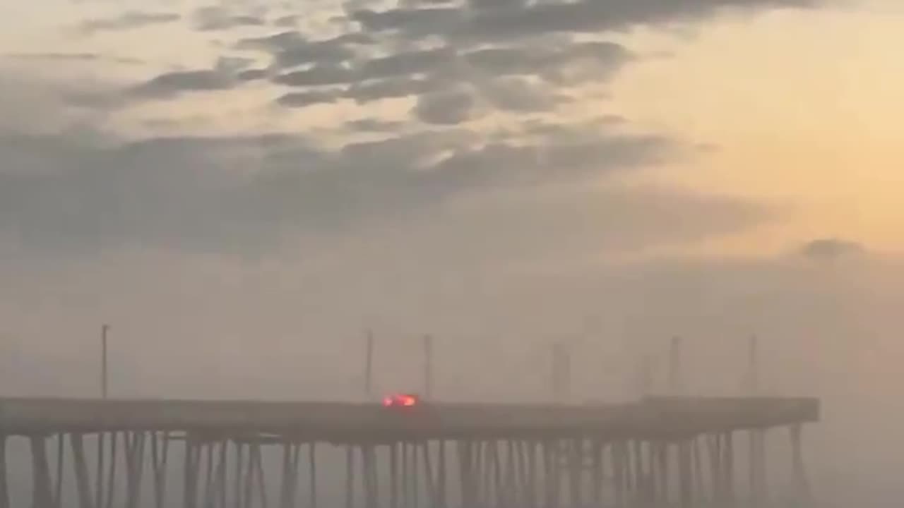 Vehicle drove off a Virginia Beach fishing pier and plunged into the Atlantic Ocean