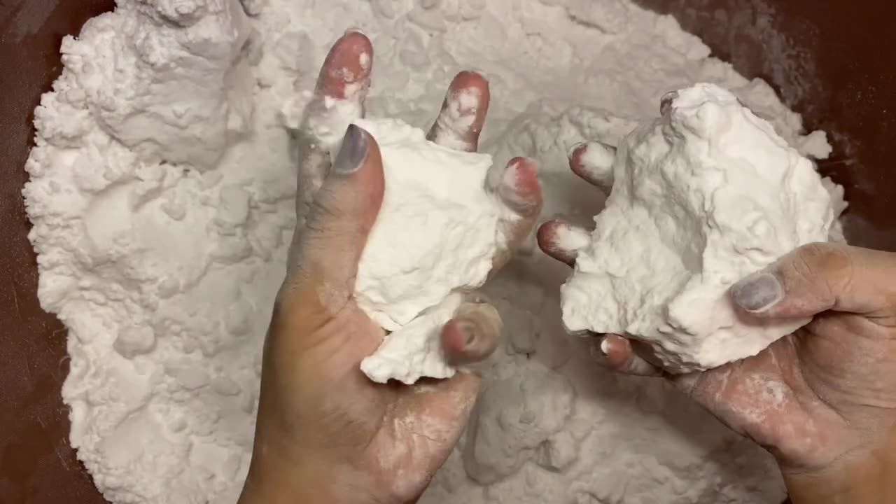 ASMR baking soda+salt and result