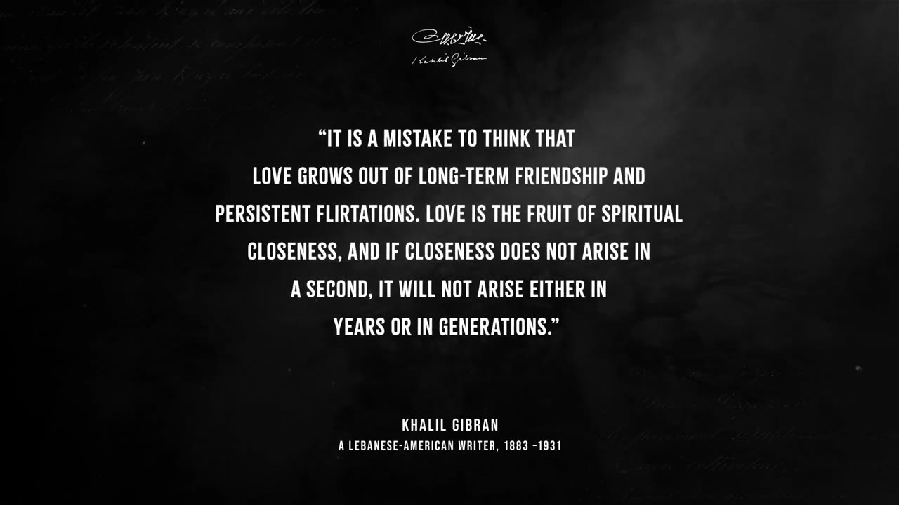Khalil Gibran's Life Lessons which are better Known in Youth to Not to Regret in Old Age