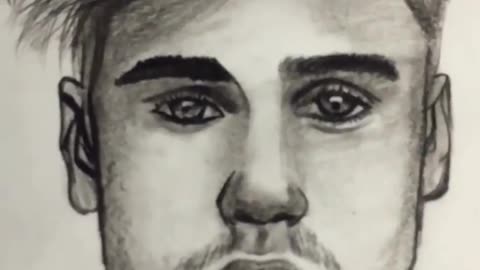 How To Draw Justin Bieber || Sketch Tutorial Shots
