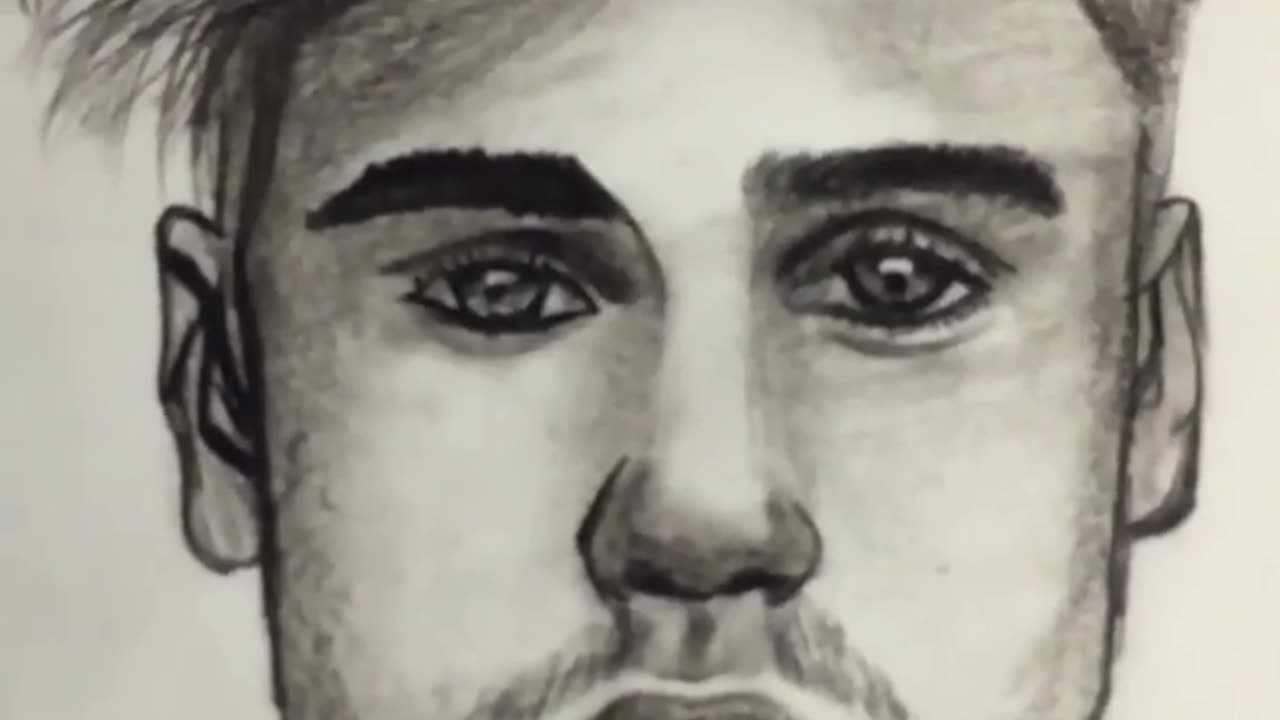 How To Draw Justin Bieber || Sketch Tutorial Shots