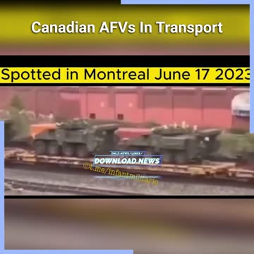 Armored Fighting Vehicles On The Move In Canada