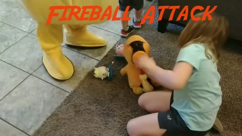 See this electromouse pikachu pal teach kids how to do the Pokemon fireball Attack game with friend