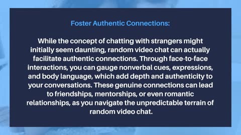 Exploring the Adventure of Random Video Chat