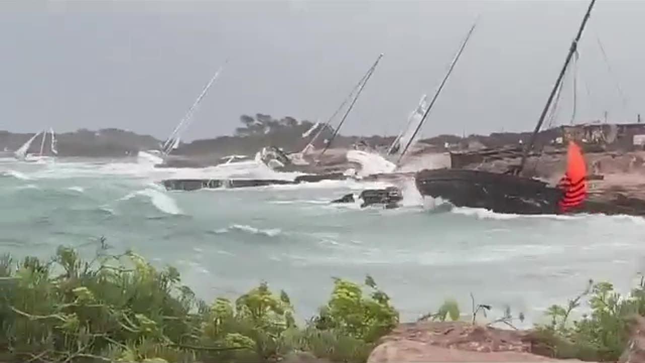 Terrifying Winds Storm In The Formentera Of The Spain | August 14, 2024