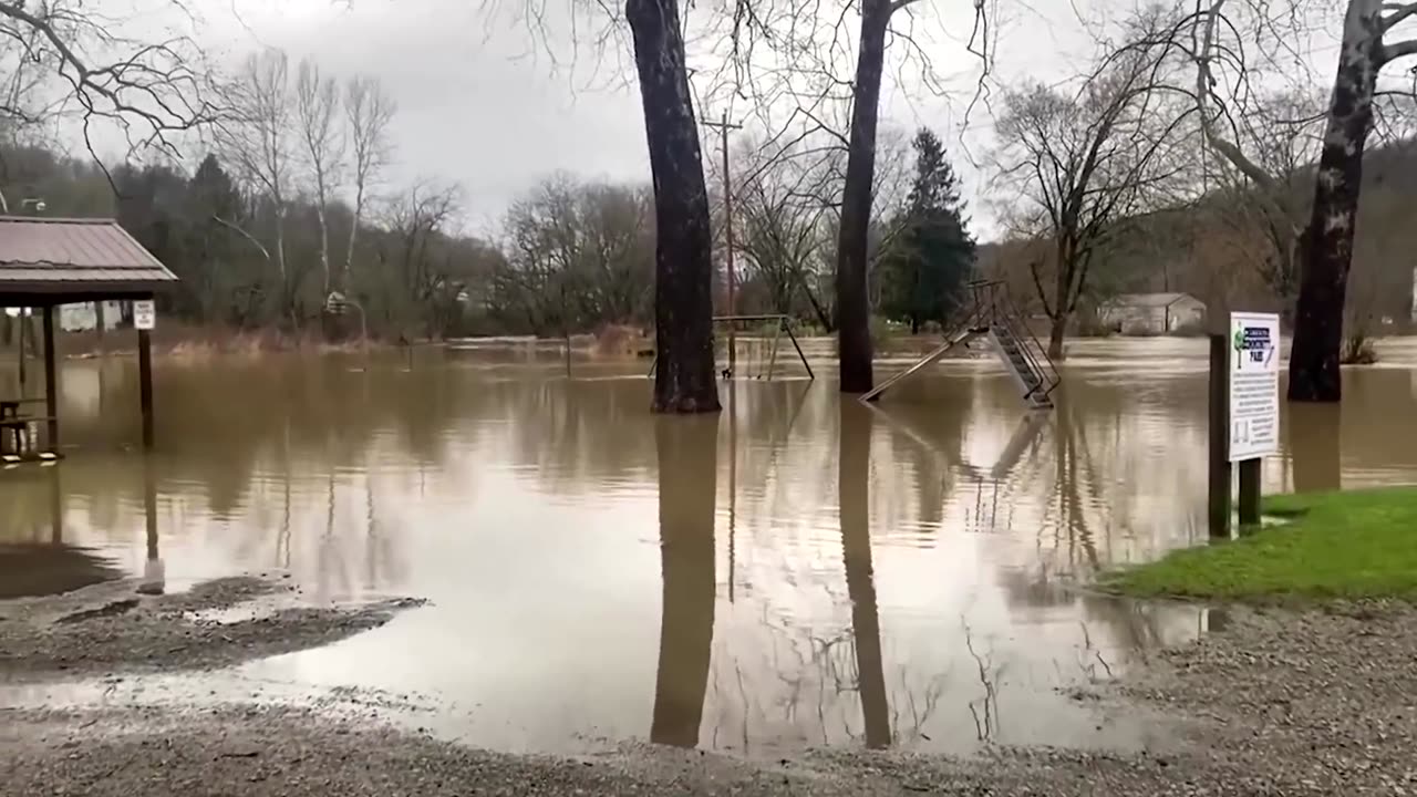 Drone Footage - Tornadoes, heavy rain lash US Midwest, South