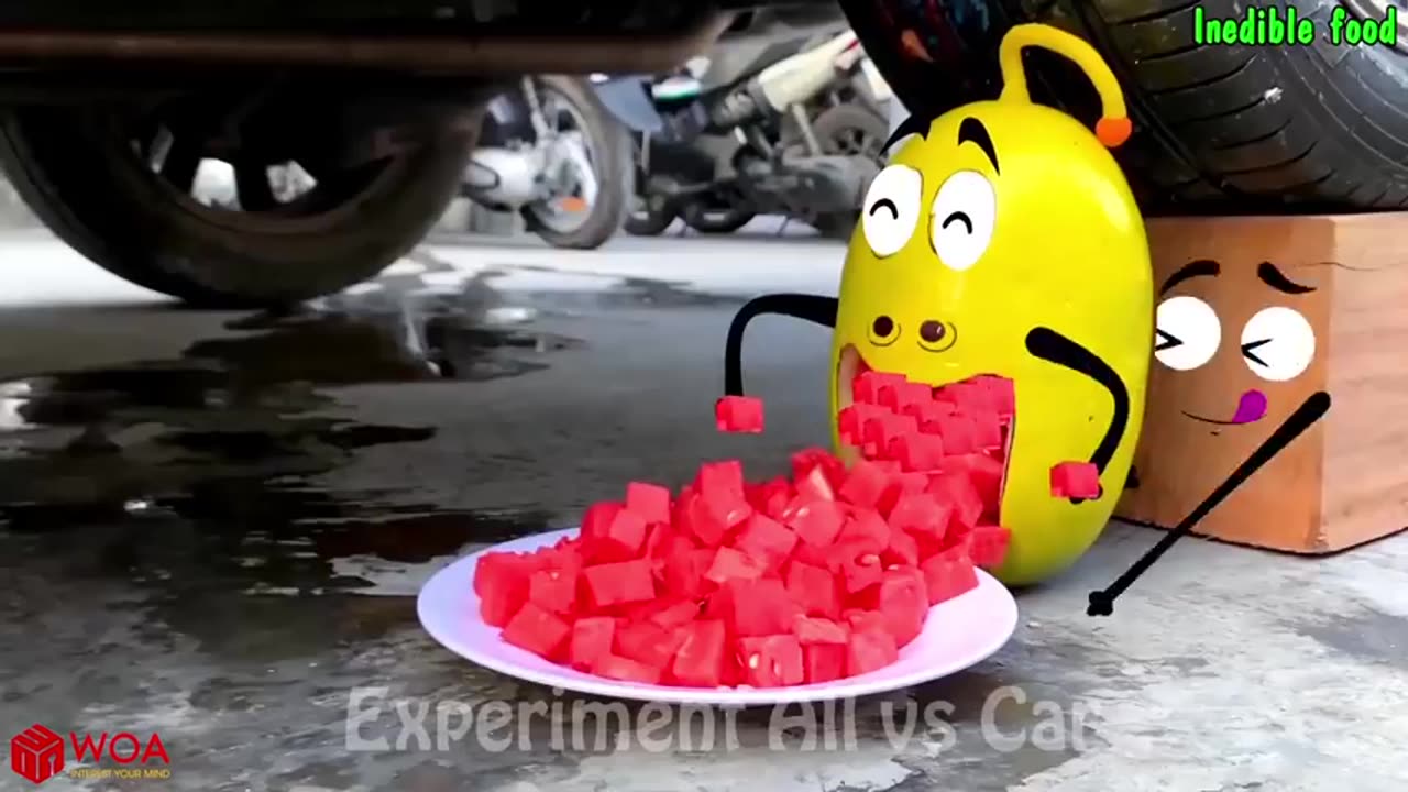 🤠Crushin g Crunchy & Soft Things by Car | Experiment Car vs