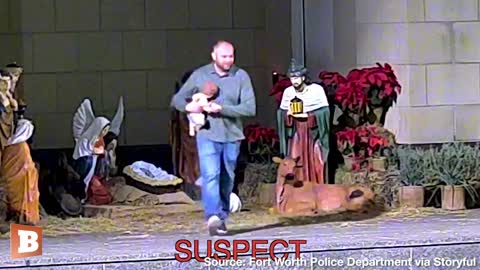 Man Caught on Camera STEALING Baby Jesus from Texas Manger