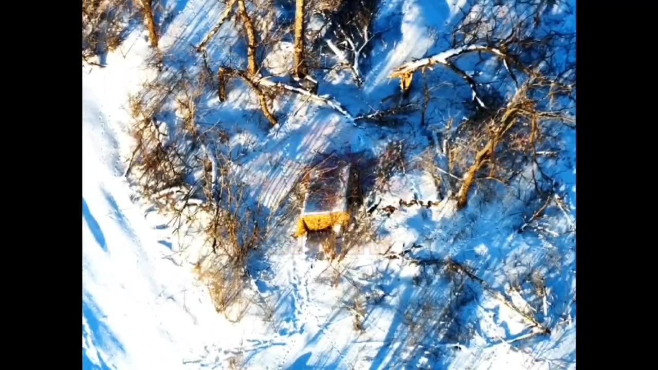 Russian using of reusable FPV drones on Ukrainian soldiers and positions.