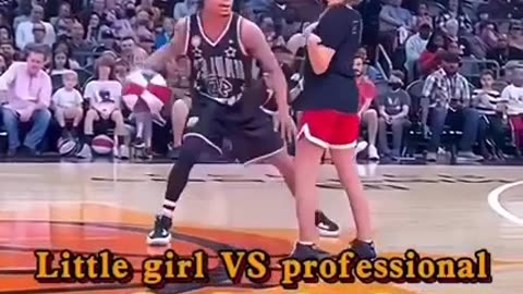 Little girl vs professional