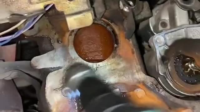 Grinding and derusting of mechanical parts