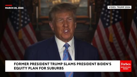 JUST IN: Trump Excoriates Biden For 'Radical Left Attack' On Suburbs