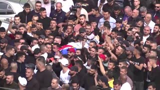 Funeral held for Palestinians killed in West Bank