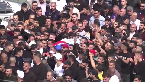 Funeral held for Palestinians killed in West Bank