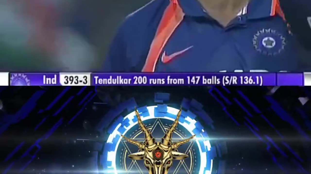 Sachin Tendulkar double century in ODI highlights