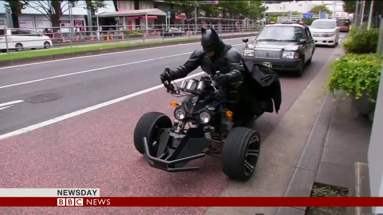 Meet Japan's Batman - Chibatman a real life Dark Knight- BBC News