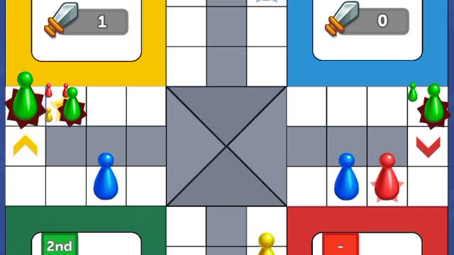 Playing in rush mode tournament 4 players in the game ludo club data (18/06/2022).