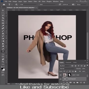 How to Place Text Behind an Object in Photoshop