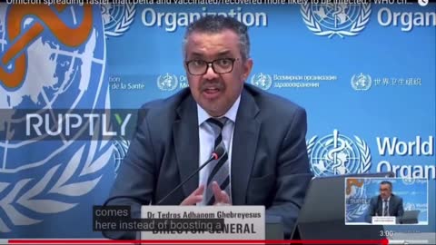 Tedros clearly tells people - the vaccine kills children!