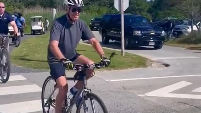 Joe Biden Falls Off His Bike#biden #joebiden #letsgobrandon #president #memes #unitedstates