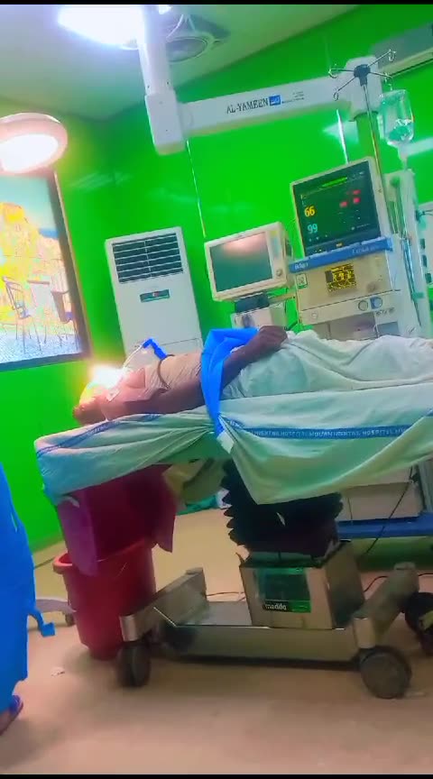 Inside view of operation theater while working in OT