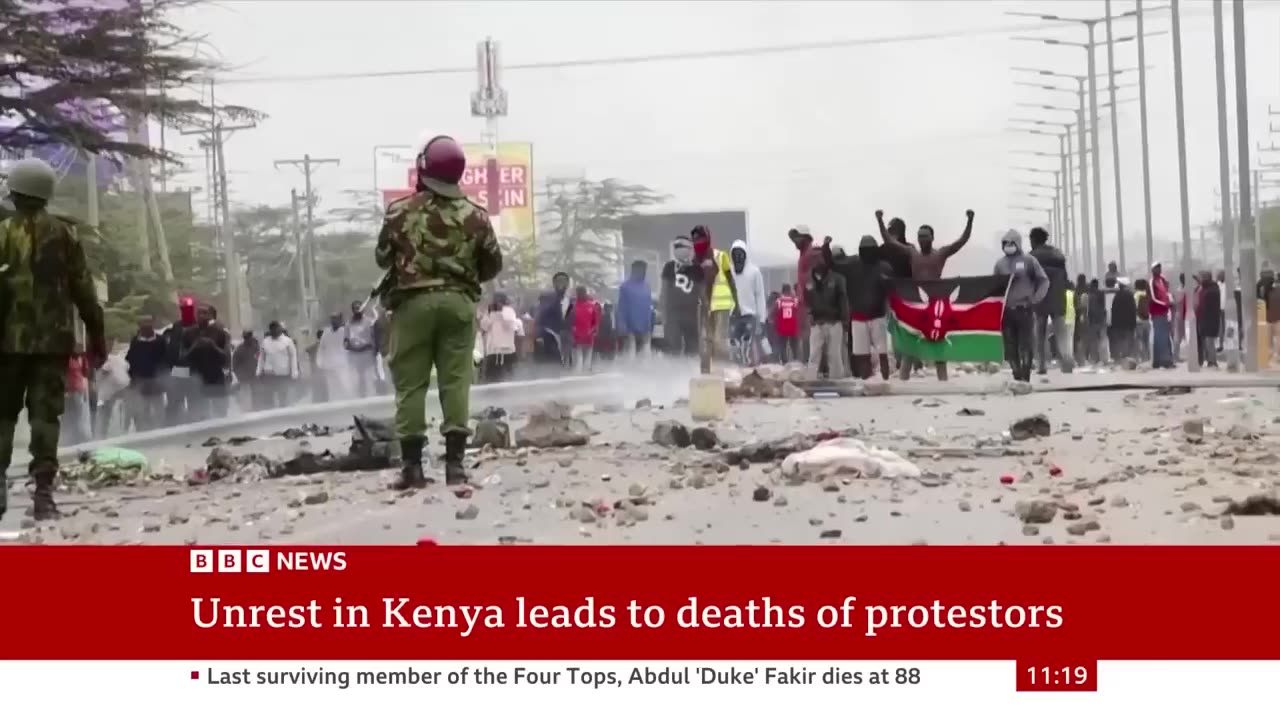 Dozens killed in Kenya protests as police continue crackdown | BBC News