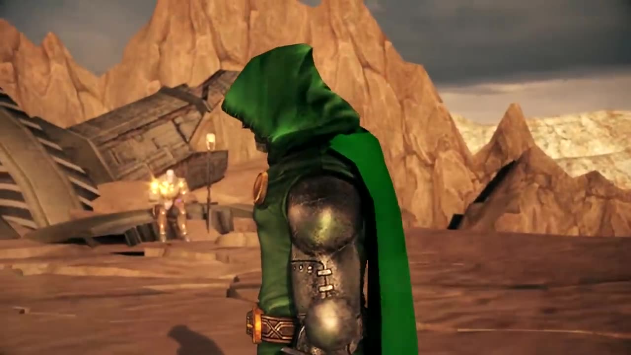Thanos vs doom cartoon