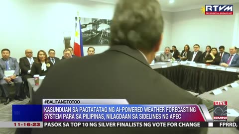 Kasunduan sa pagtatatag ng AI-powered weather forecasting system para sa Ph, nilagdaan