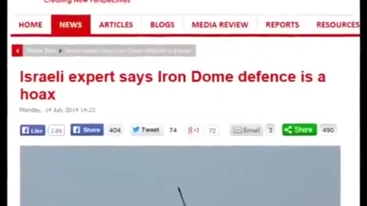 The Iron Dome Hoax