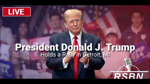 LIVE: President Trump Holds a Rally in Detroit, MI - 10/18/24