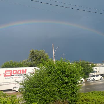 Piękna tęcza nad Windsor