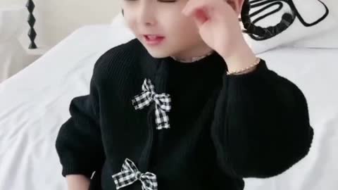 Cute asian kid