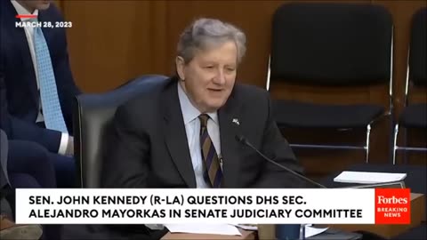 Sen. John Kennedy Does Not Hold Back Questioning DHS Sec. Alejandro Mayorkas