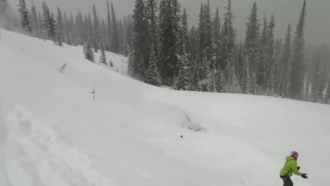 Skier Fails Backflip Losing Skis and Landing Face First