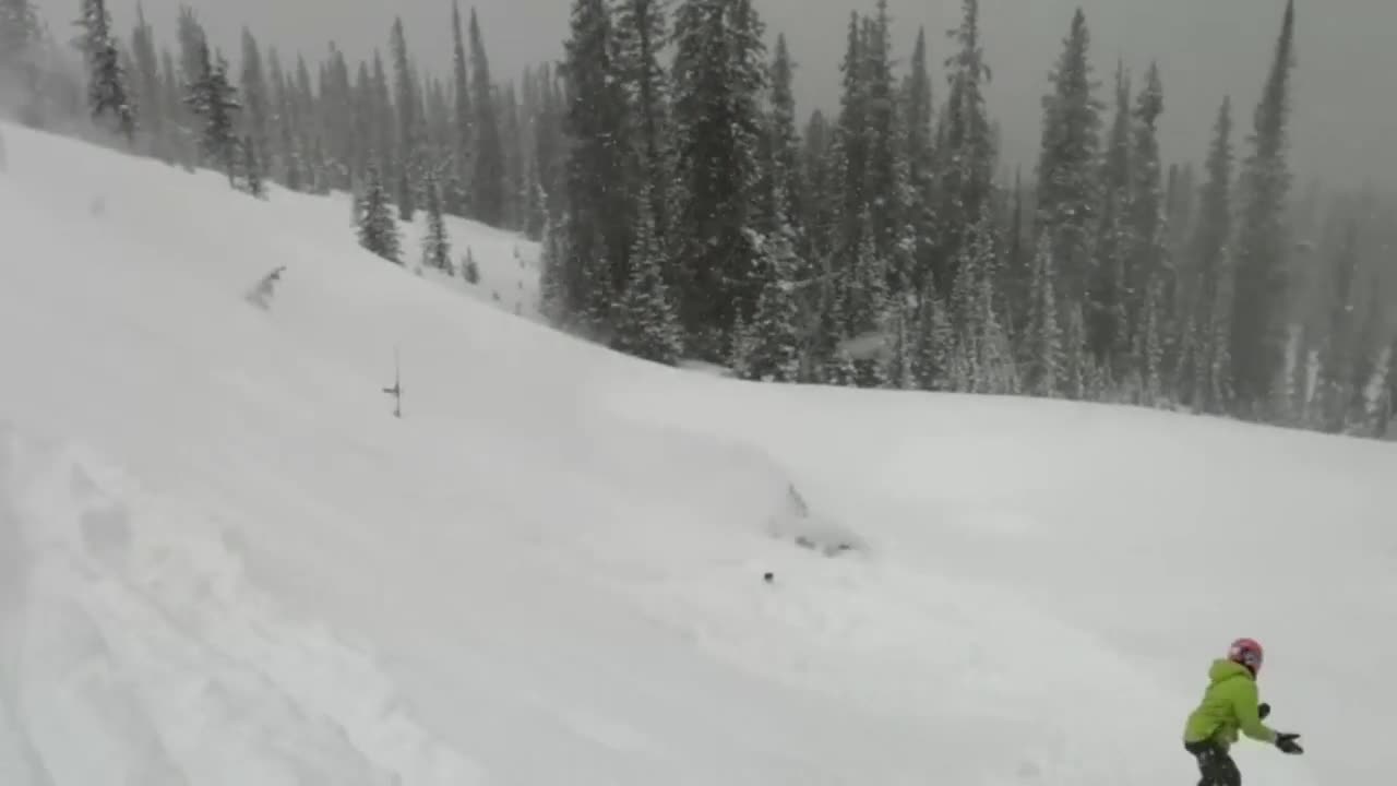 Skier Fails Backflip Losing Skis and Landing Face First