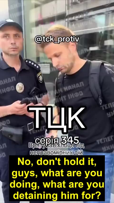 Ukrainian man saves another man from the TCC abductors from the Ukrainian Zelensky regime