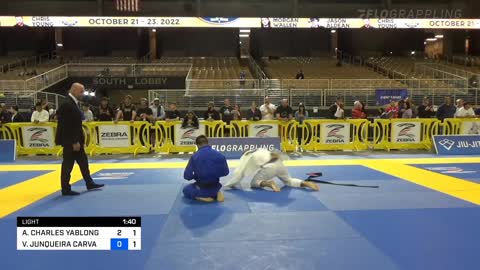 04/08/22 ALEXANDER YABLONG vs VICTOR CARVALHO 2022 Pan Jiu Jitsu IBJJF Championship