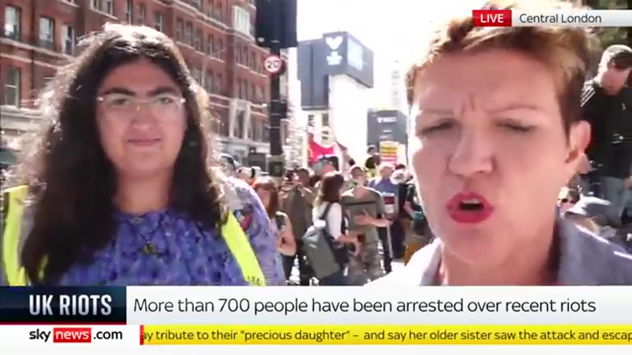 Unity rally protesters gather outside Reform UK's London headquarters