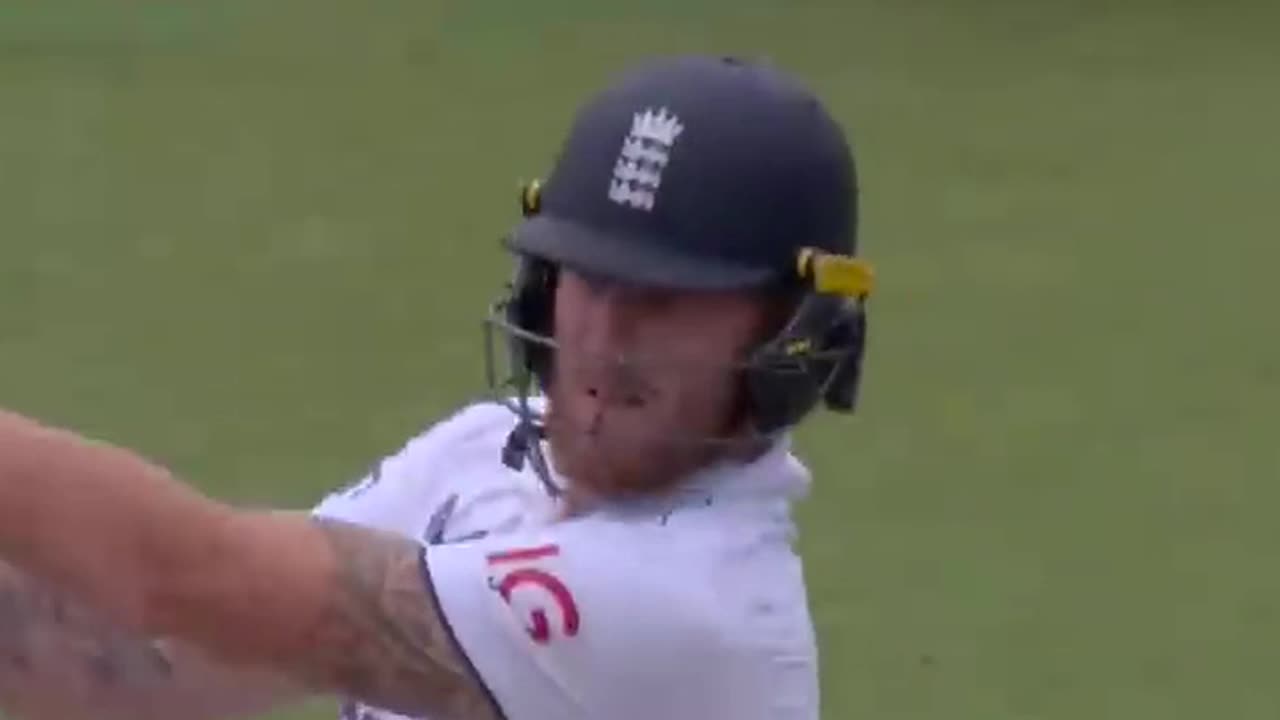 Ben Stokes batting in Ashes