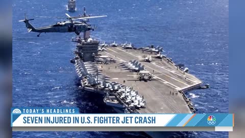 Navy Jet Crashes While Trying To Land On Aircraft Carrier