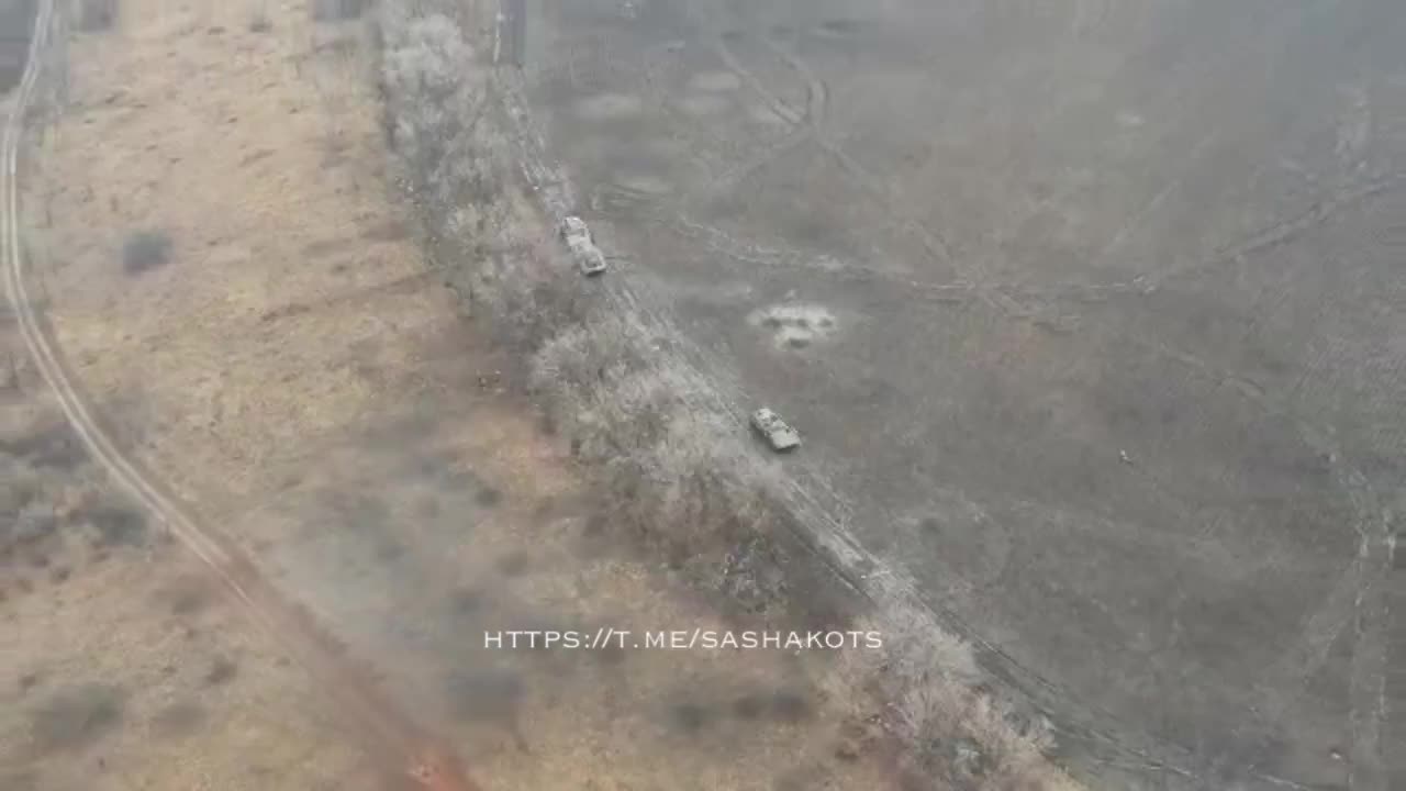 Ukrainian Armoured Group Under Attack