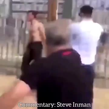 Coward throws rocks at oncoming cars and pays the price