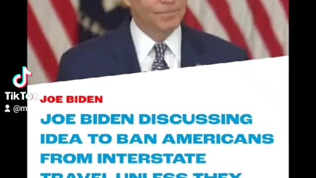 JOE BIDEN TO BAN INTERSTATE FOR THE UNVACCINATED