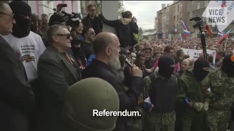 2014, Donetsk, referendum announcement