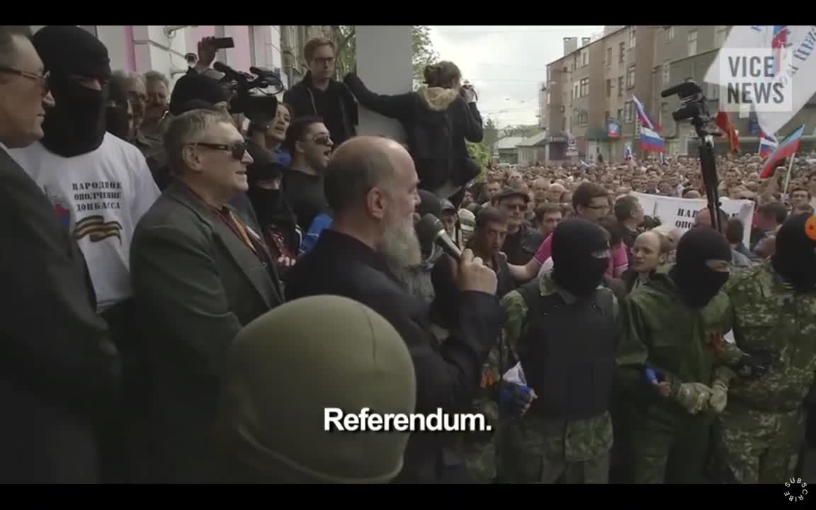 2014, Donetsk, referendum announcement