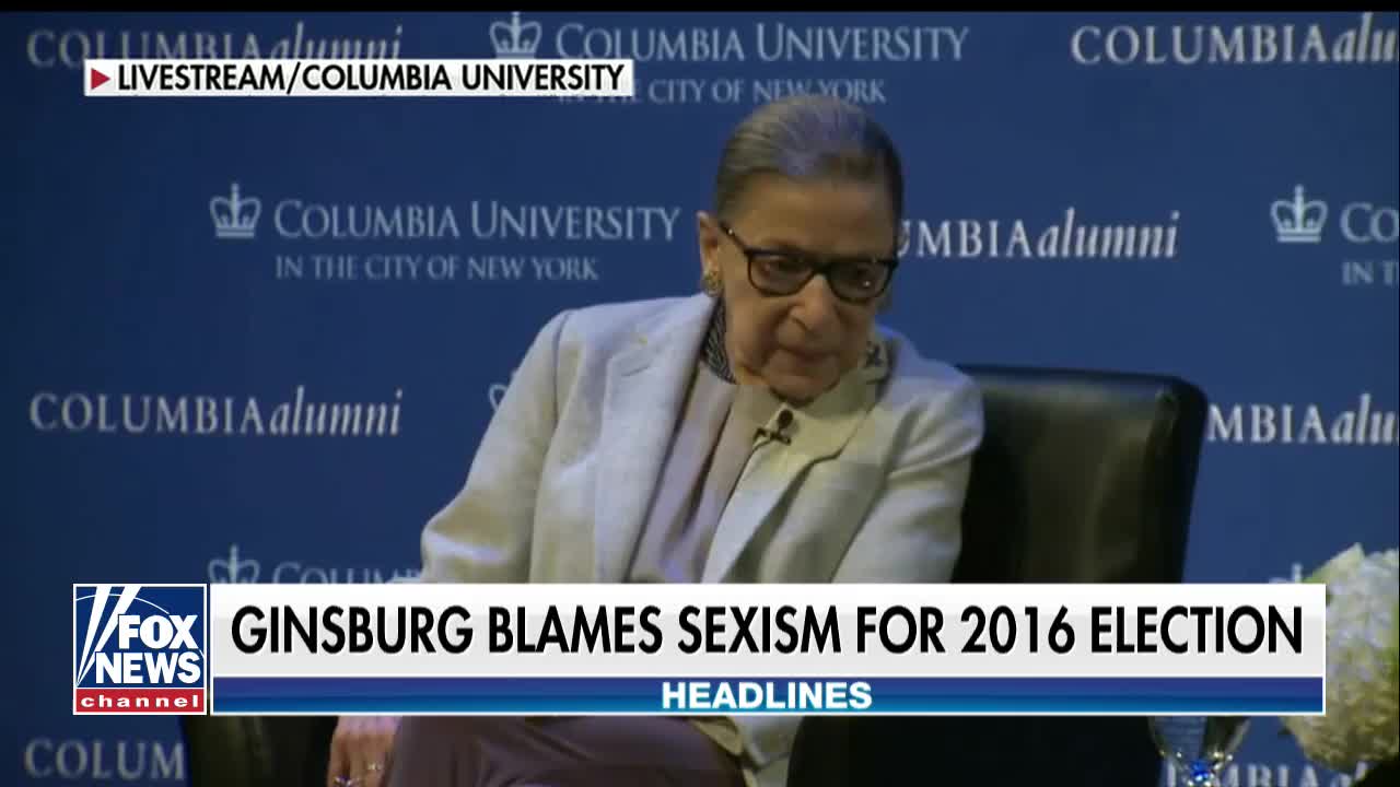 Ginsburg — Clinton Didn't Have Chance To Win Due To "Macho Atmosphere"