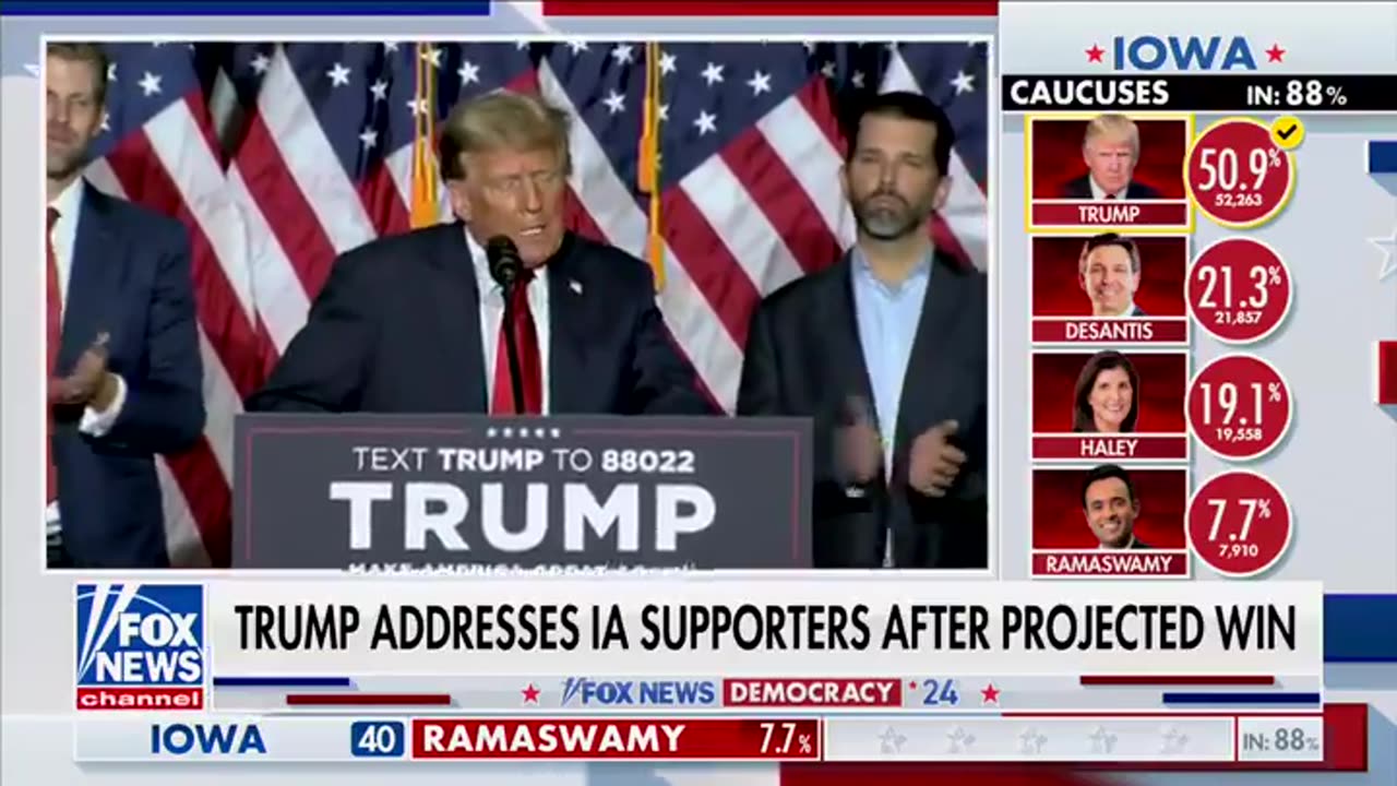 TRUMP: "We're going to come together... we're going to drill baby, drill and seal up the border."